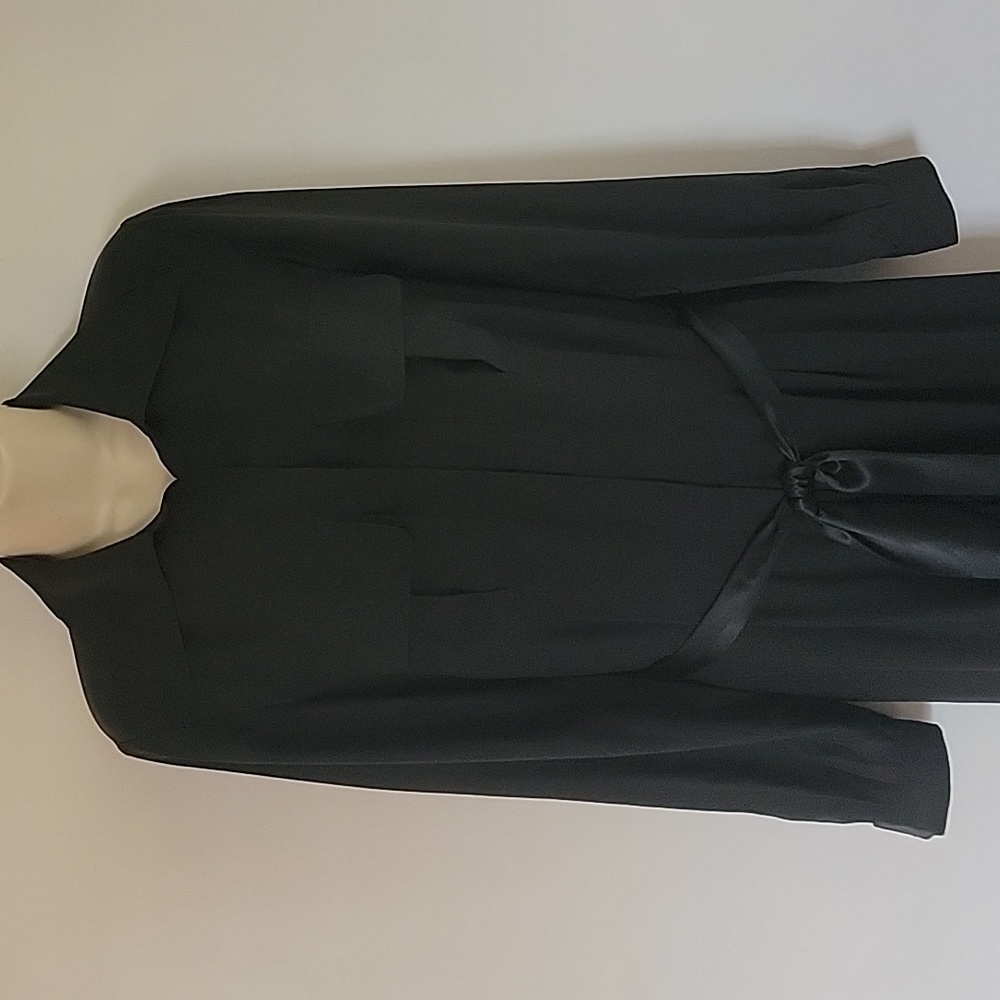 Victoria's Secret Black Silk Jumpsuit
